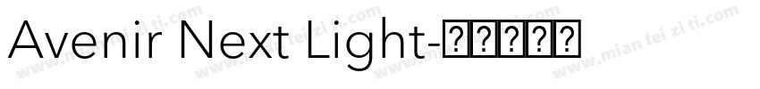 Avenir Next Light字体转换